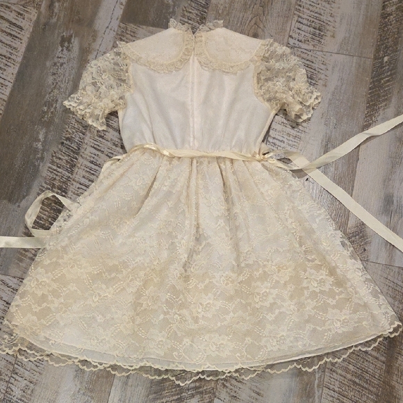 Vintage Merry doll 60s 70s Dress with Flutter Sleeves - Picture 4 of 7